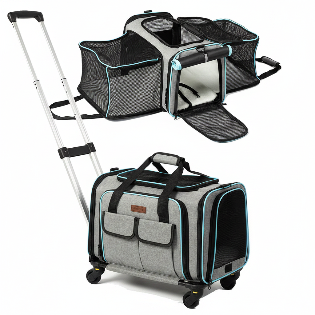 Apex Voyager rolling pet carrier for comfortable pet travel