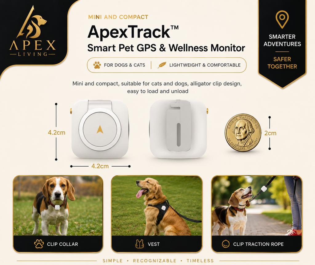 ApexTrack™ Smart Pet GPS & Wellness Monitor