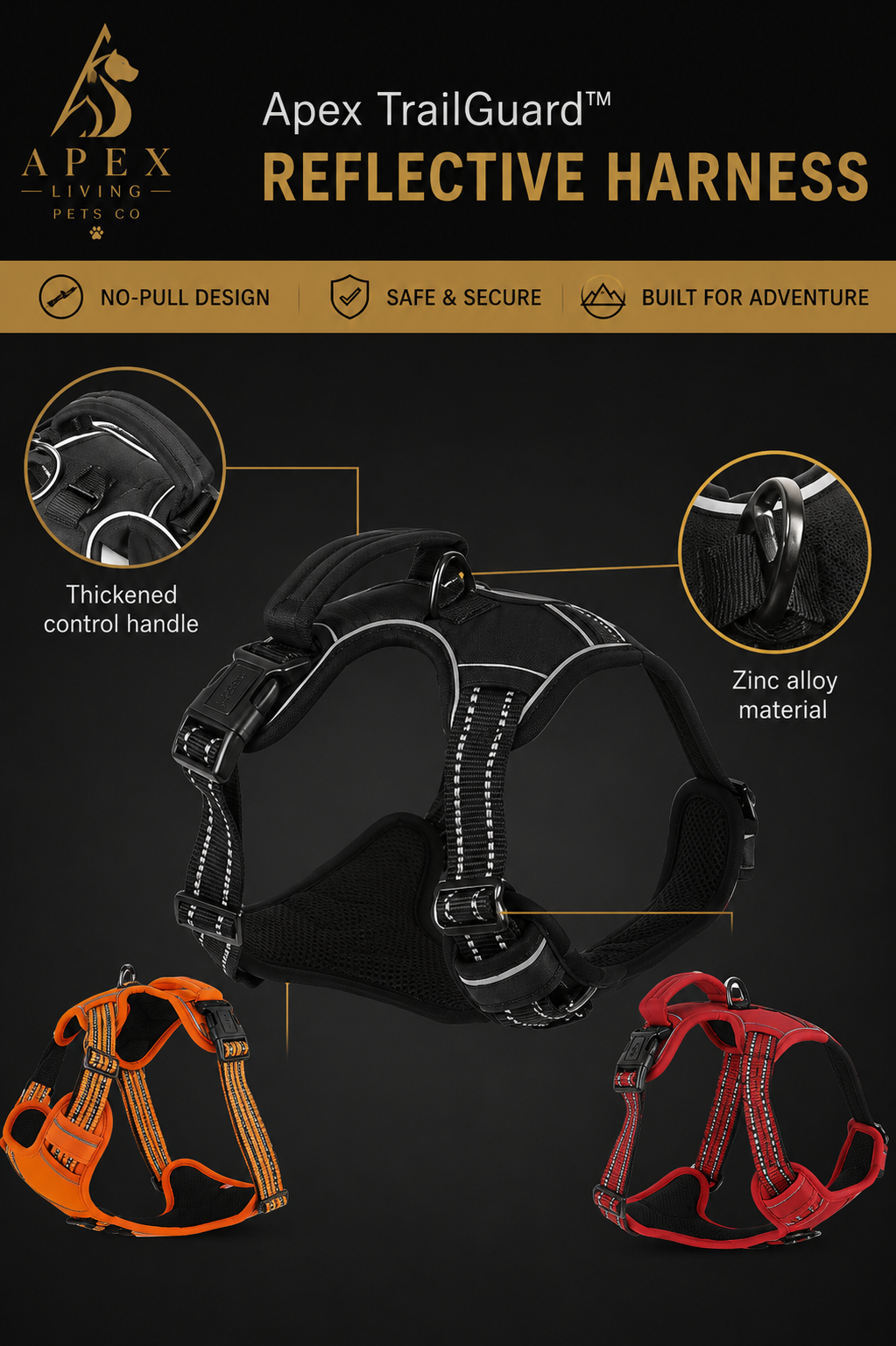 Apex TrailGuard™ Reflective Harness
