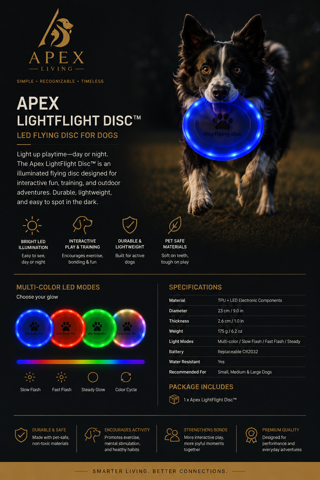 Apex GlowFlight™ LED Disc
