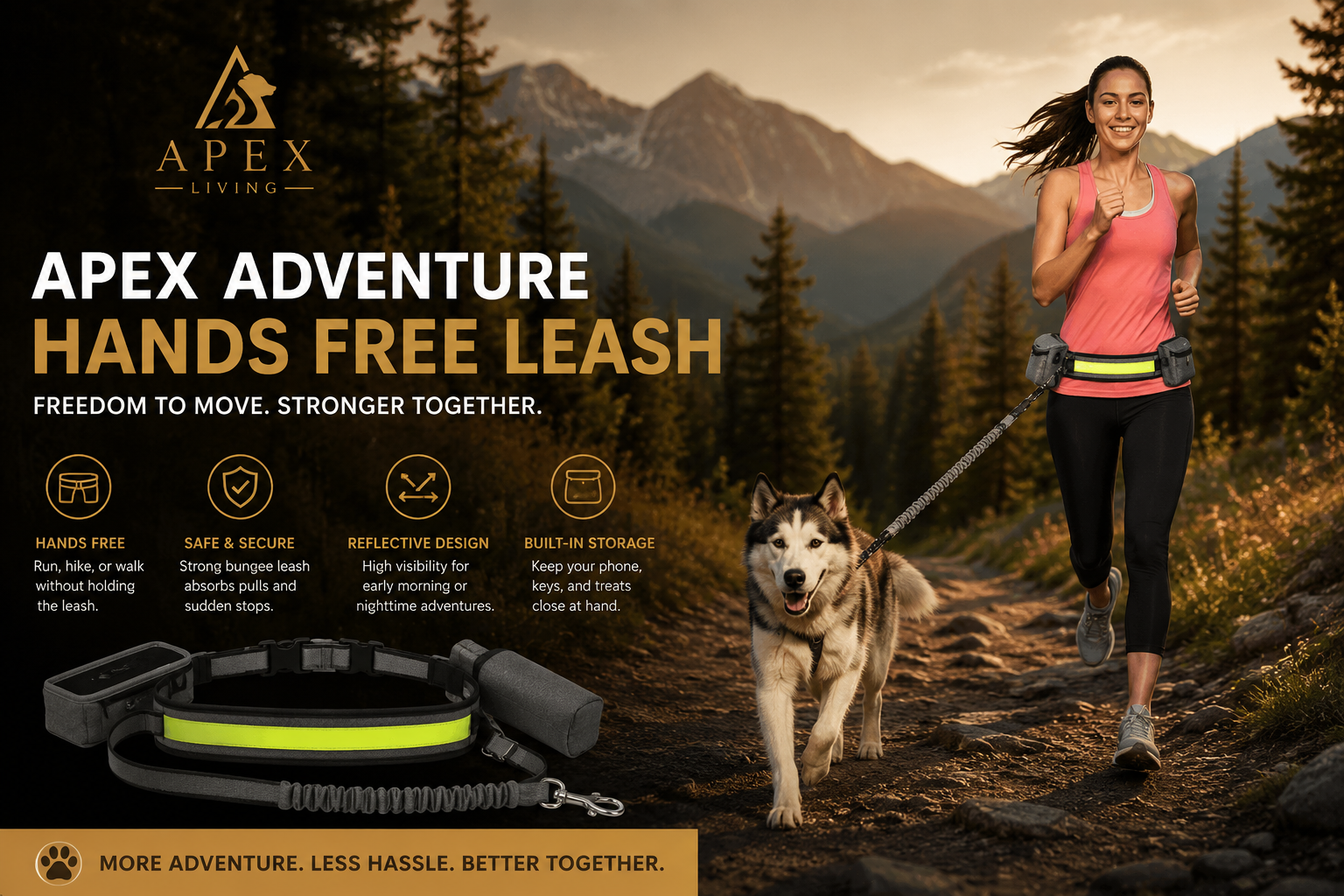Apex Adventure™ Hands-Free Leash