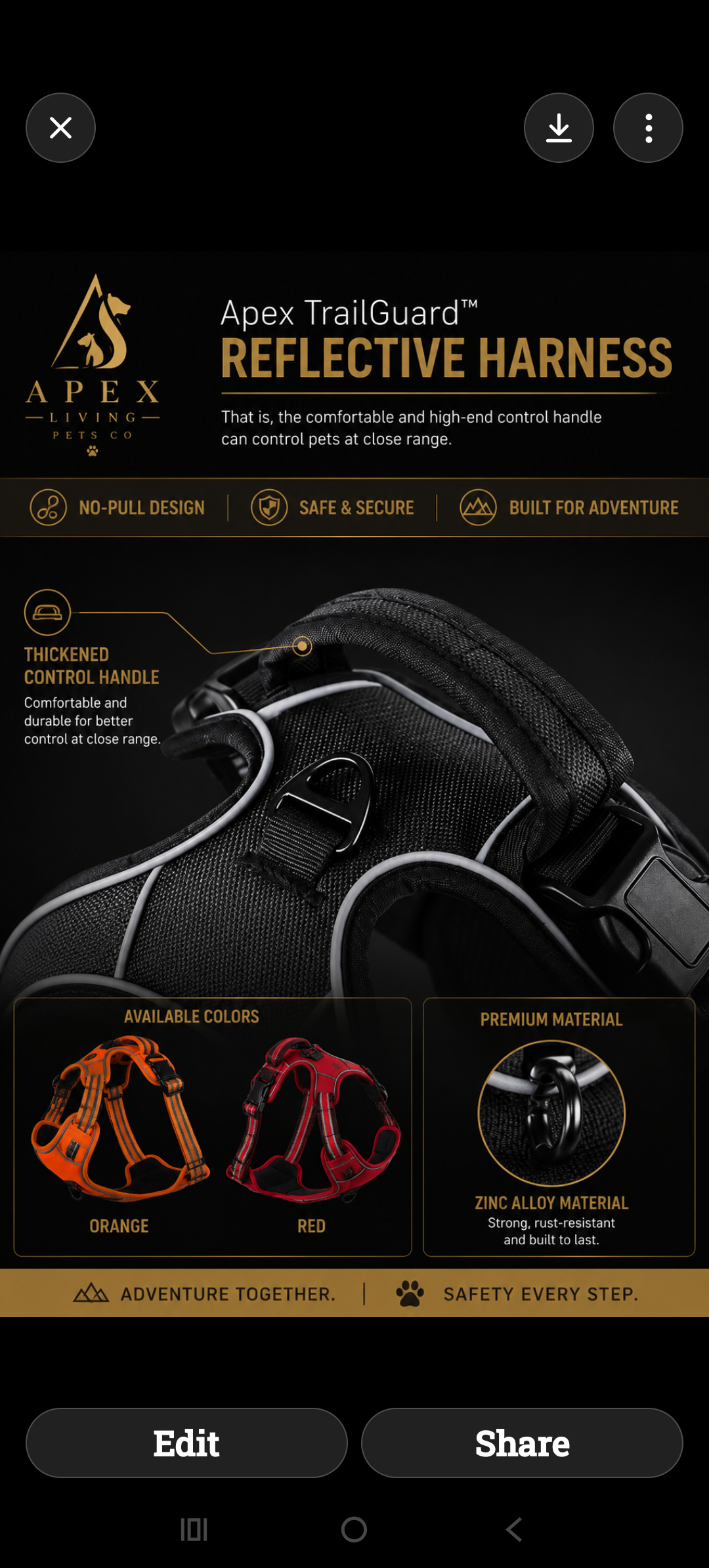Apex TrailGuard™ Reflective Harness