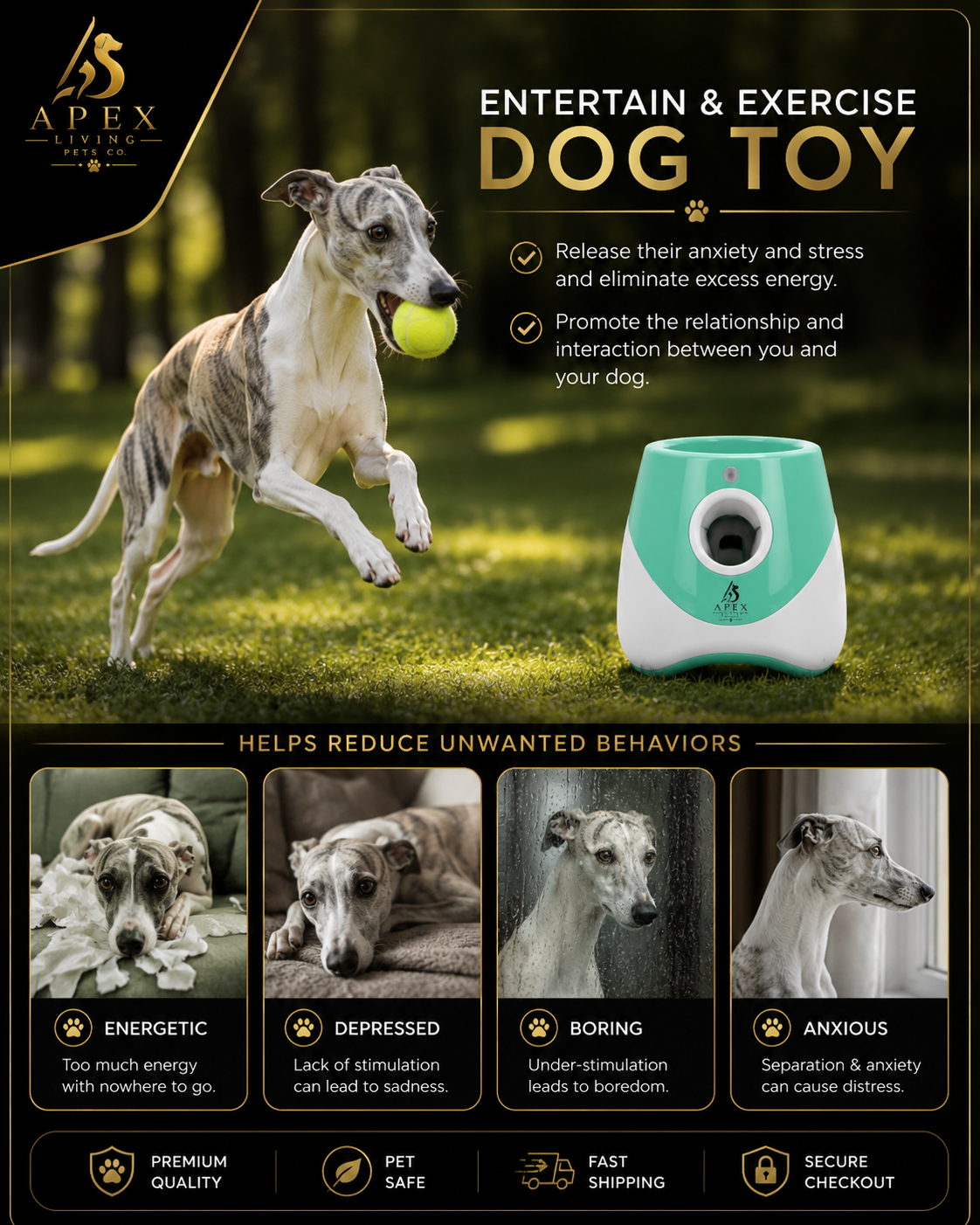 ApexFetch automatic ball launcher product view